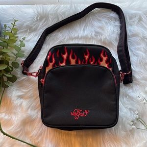 VALFRÉ X LOUNGEFLY FIRE CROSSBODY PASSPORT BAG